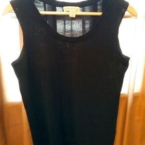 Coldwater Creek black sleeveless sweater
